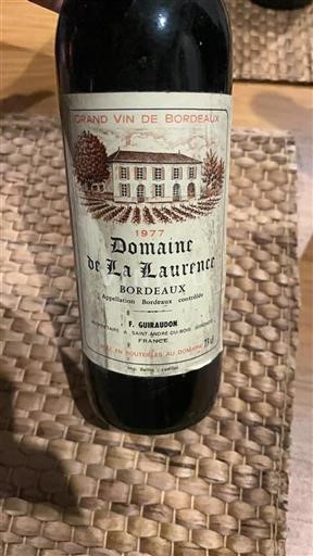 Bordeaux Domaine La Laurence 1977