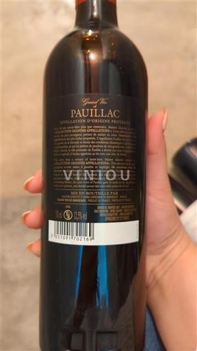 Bordeaux Pauillac Grand Cru Collection Grandes Appellations 2020
