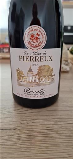 Beaujolais Brouilly Château Pierreux Les Allées de Pierreux 2023