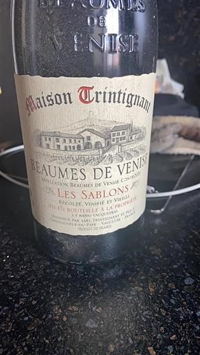 Rhônetal Beaumes de Venise Maison Trintignant Les Sablons 2018