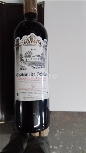 Vin Rouge sec Château L'Évêché 2019 France Bordeaux Lalande-de-pomerol