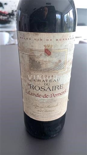Bordeaux Lalande-de-pomerol Château Rosaire 2004