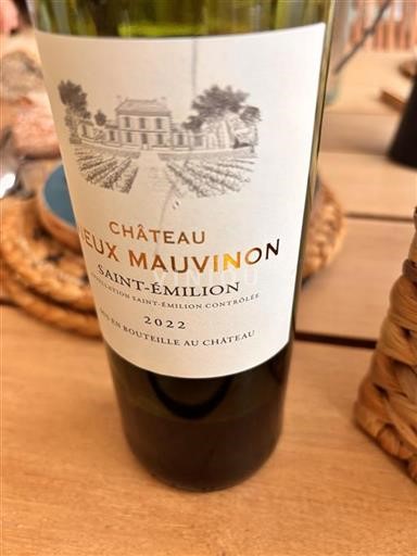 Burdeos Saint-Émilion Château Vieux Mauvinon 2022