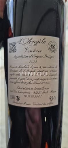 Rhône Valley Ventoux L'angèle 2022