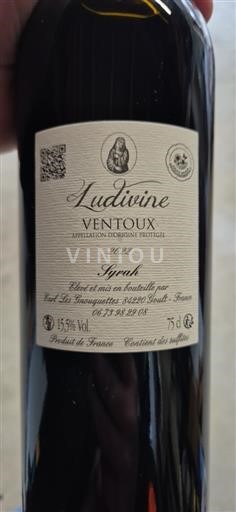 Vallée du Rhône Ventoux Les Gourgues Syrah 2022