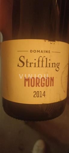 Beaujolais Morgon Domaine Striffling 2014