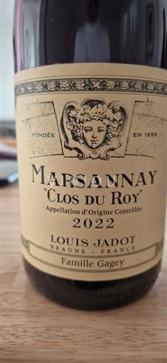 Bourgogne Marsannay Domaine Louis Jadot Clos du Roy 2022