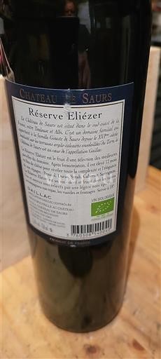 Lounais-Ranska Gaillac Château Saurs Réserve Eliézer Ei vuosikertaa