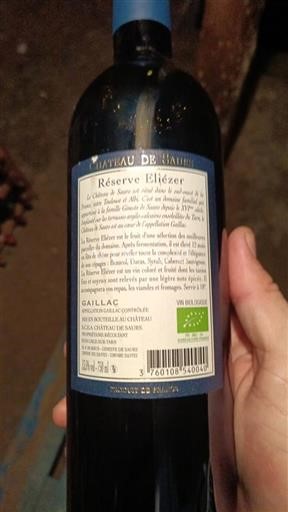Lounais-Ranska Gaillac Château Saurs Réserve Eliézer Ei vuosikertaa