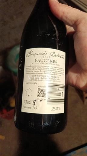 Languedoc Faugères Les Crus Faugères Parfum de Schistes 2023