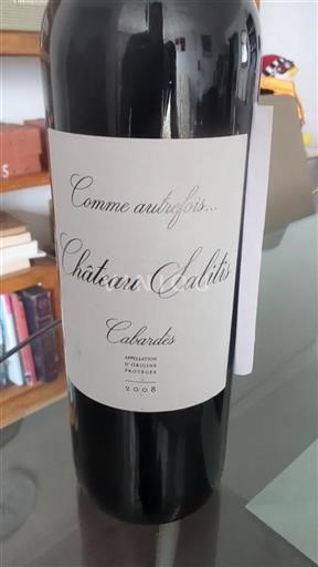 Languedoc Cabardès Château Salitis Comme autrefois... 2008