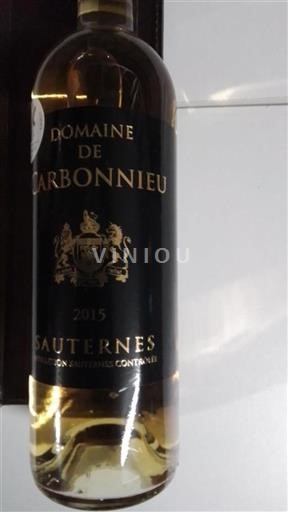 Bordeaux Sauternes Château Carbonnieux 2015