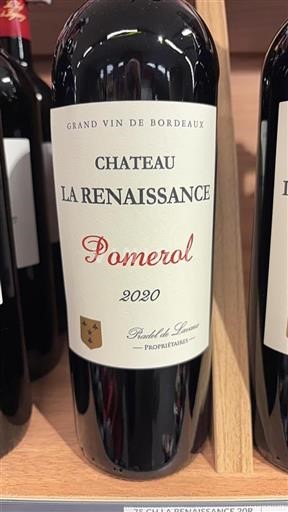 Bordeaux Pomerol Château La Renaissance 2020