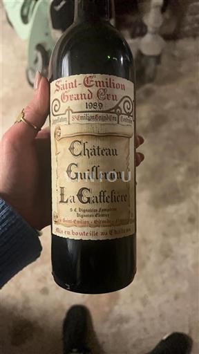 Bordeaux Saint-Émilion Grand Cru Grand Cru Guillemin La Gaffelière 1989