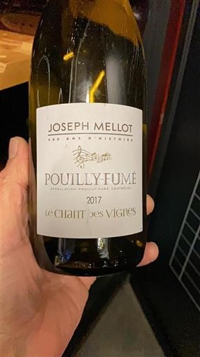 Vallée de la Loire Pouilly-fumé Joseph Mellot Le Chant des Vignes 2017