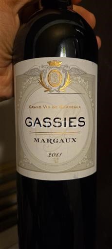 Bordeaux Margaux Grand Cru Gassie's 2011