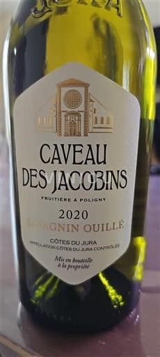 Jura Côtes du Jura Caveau Des Jacobins Savagnin Ouillé 2020