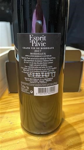 Bordeaux Esprit De Pavie 2017