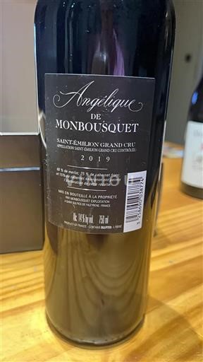 Bordeaux Saint-Émilion Grand Cru Grand Cru Château Monbousquet Ang%c3%a9lique 2019
