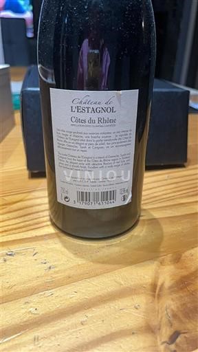 Rhônedalen Côtes du Rhône Château L'estagnol 2012