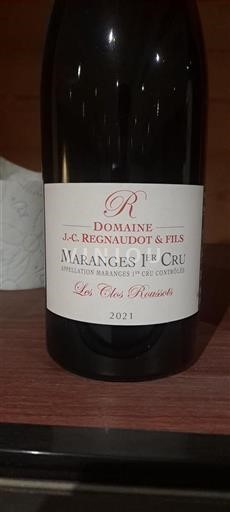 Bourgogne Ikke specificeret Premier Cru Domaine Jc. Regnaudot & Fils Les Clos Roussots 2021