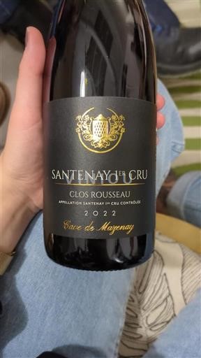 Borgonha Santenay Premier Cru Cave De Mazenay Clos Rousseau 2022