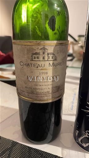 Bordeaux Haut-Médoc Cru Bourgeois Château Muret 1998