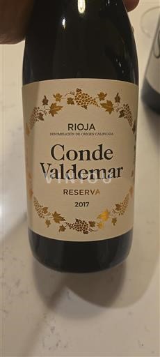 La Rioja Rioja Conde Valdemar Reserva 2017