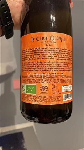 Dolina Loare Ni doloceno Domaine Des Grandes Espérances Le Génie Orange 2020