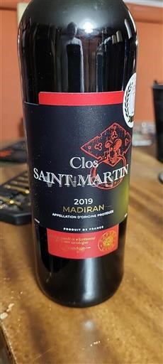 Zuidwest-Frankrijk Madiran Clos Saint Martin 2019