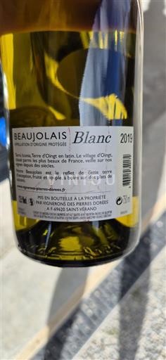 Beaujolais Vignerons Des Pierres Dorées 2019