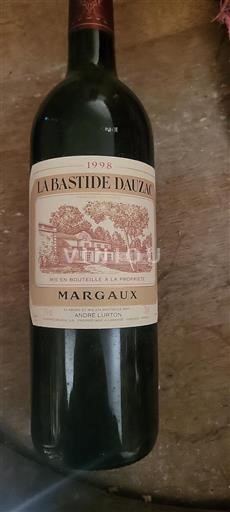 Bordeaux Margaux La Bastide Dauzac 1998