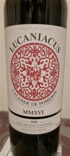 Bordeaux Lalande-de-Pomerol Lucaniacus 2016