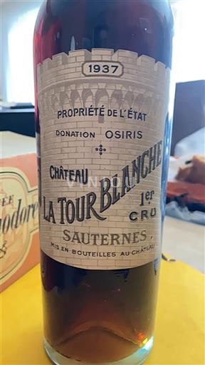 Bordéus Sauternes Premier Cru Château La Tour Blanche 1937