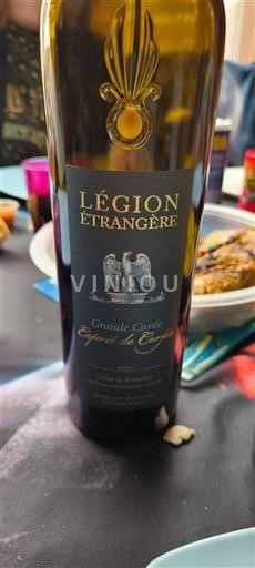 Vin Blanc sec Esprit de Corps Légion Étrangère 2022 France Provence Côtes-de-provence