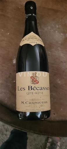 Rhônedalen Côte-rôtie Grand Cru M. Chapoutier Les Bécasses 2004