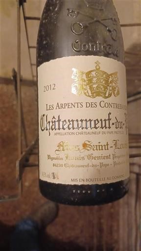 Vallée du Rhône Châteauneuf-du-pape Les Arpents Des Contrebandiers 2012