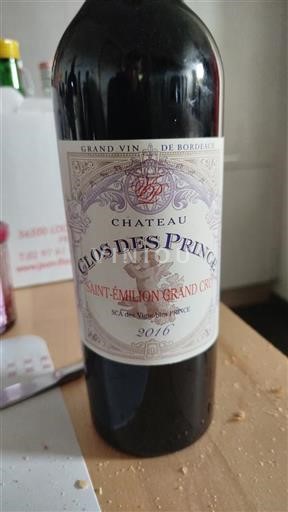 Bordeaux Saint-Émilion Grand Cru Château Clos Des Prince 2016
