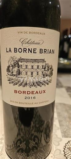 Bordeaux Château La Borne Brian 2016