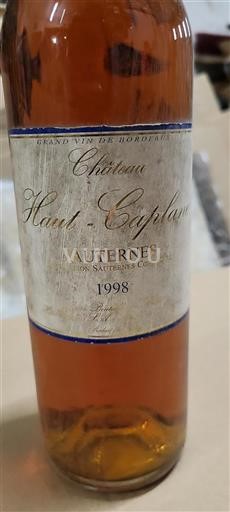 Bordeaux Sauternes Hautcaplane 1998