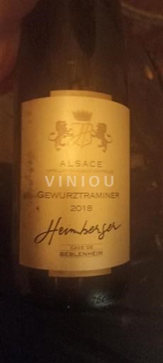 Alsácia Cave De Beblenheim Hemberger 2018
