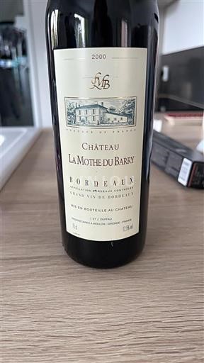 Bordeaux Château La Mothe Du Barry 2000