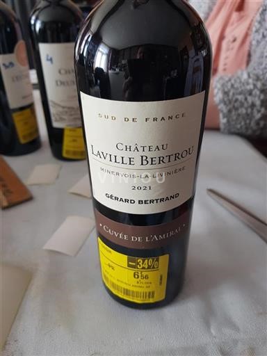 Languedoc Minervois-la-livinière Château Laville Bertrou de l'Amiral 2021
