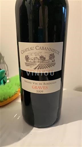 Bordeaux Graves Château Cabannieux Réserve du Château 2009