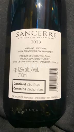 Loirevallei Sancerre Cave De Sancerre 2023