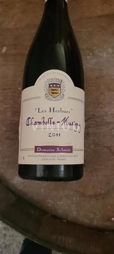 Bourgogne Chambolle-Musigny Domaine Schmitt Les Herbues 2011