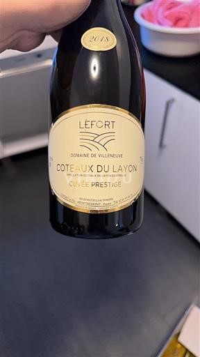 Vallée de la Loire Coteaux-du-layon Villeneuve Prestige 2018