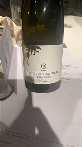 Bourgogne Chablis Château Beru Montserre 2020