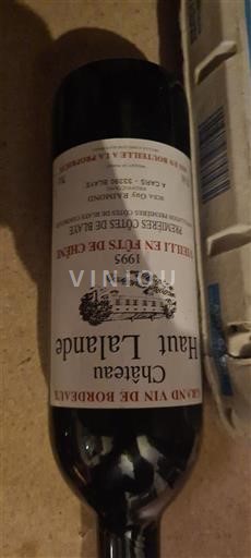 Bordeaux Blaye Château Haut Lalande 1995