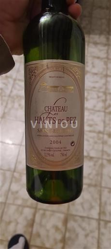 Bordeaux Saint-Estèphe Les Hauts De Pez 2004